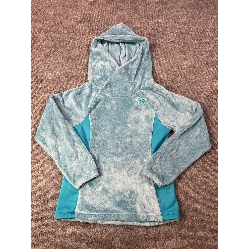 The North Face Girls 10/12 Fleece‎ Hoodie Pullover Soft Plush Cozy Outdoor Logo